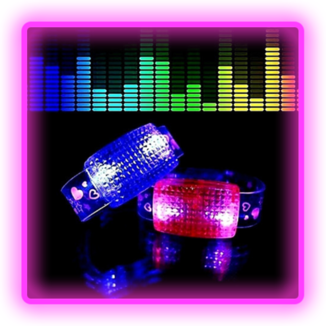 Pulseras PVC LED Logo Neon Luces Luminosas Personalizadas con LOGO