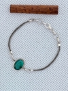 PULSEIRA EM PRATA 925 COM ESMERALDA (39/07U1190289)