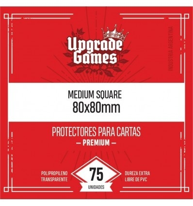 75 Fundas Protectoras P/ Cartas - Square Medium 80x80mm
