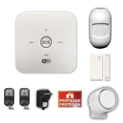 Kit Alarma Domiciliaria Inalambrica Casa Wifi/gsm Compacta