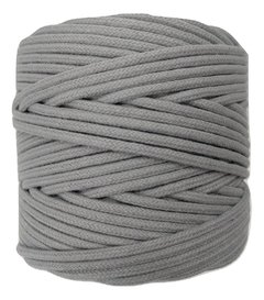 Cordão de algodão colorido - Cinza - 4mm (100 metros)