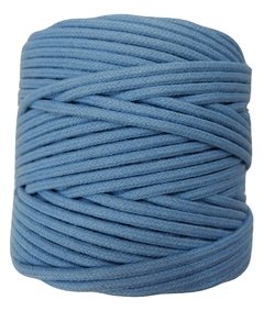 Cordão de algodão colorido - Azul Cobalto - 4mm (100 metros)