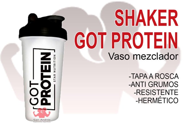 Revolution Gym - Vaso mezclador proteínas - negro