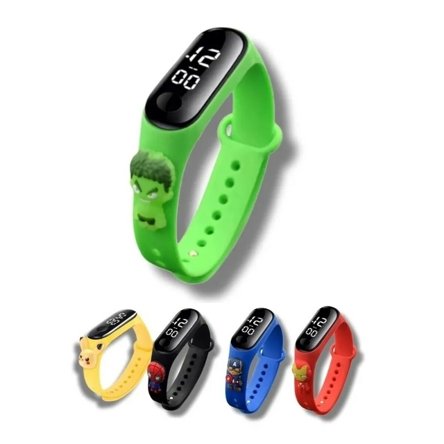 Reloj Pulsera Táctil Digital Led Silicona Para Niños Y Niñas