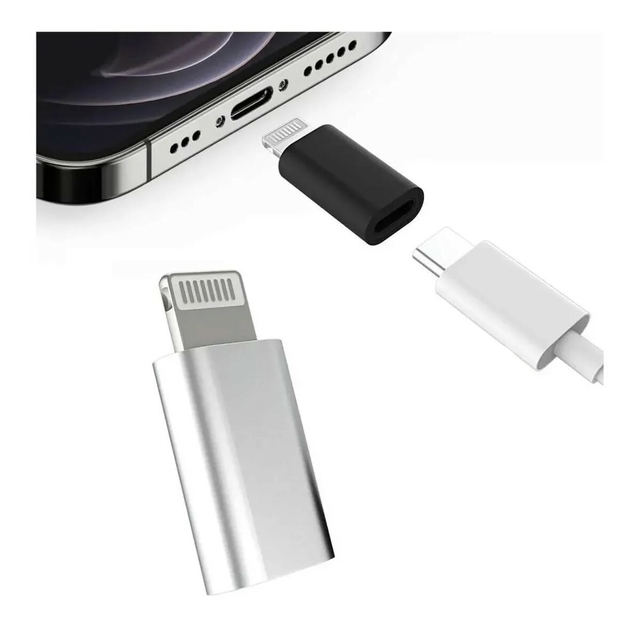 Adaptador USB C a Lightning PD de carga rápida USB C hembra a Lightning  Macho Tipo-C Cable a Lightning Converter transmisión de datos (paquete de  3)