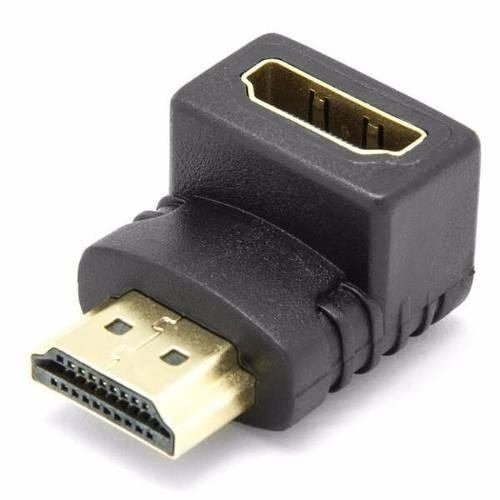 RIIEYOCA Cable adaptador micro HDMI a HDMI 4K, ángulo izquierdo de 90  grados, micro HDMI macho a HDMI macho, cable trenzado de nailon corto de