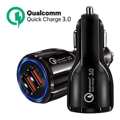 Cargador Auto 12v Qualcomm 3.0 Carga Rapida Quick Charge