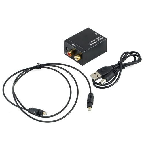 Convertidor de audio digital óptico / coaxial a análogo RCA - Alimentación  por USB - Tecnopura