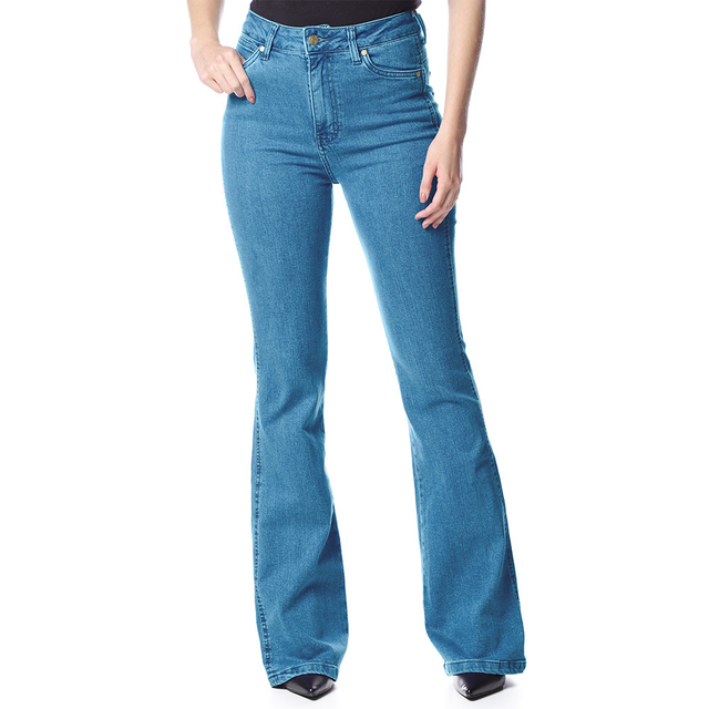 Calça Feminina Wrangler Flare Jeans Elastano Lycra Original