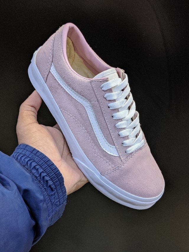 Vans old skool rosa/branco - Comprar em Griffeborges