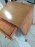mesa de canto de madeira com 1 gaveta marca  cicopal seminovo retro