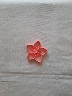 Flor Plumeria de 8x8cm