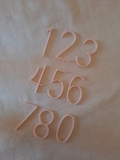 Stamps números elegantes 5cm