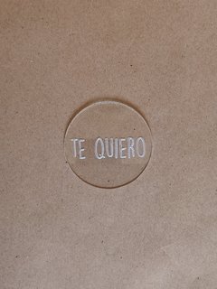 Stamp te quiero mayúscula 7cm