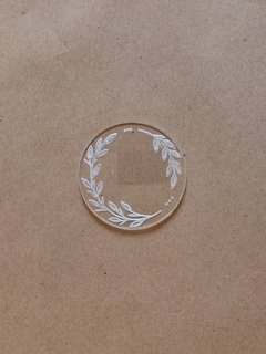 Stamp de 7cm marco hojas - comprar online
