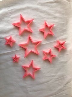 Set de 9 cortantes Estrella de 2 a 9 cm