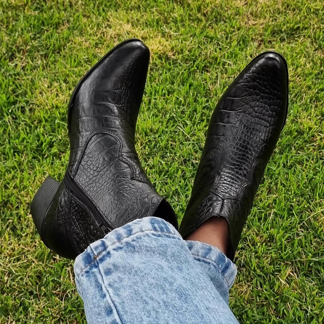 Bota cano hotsell curto croco