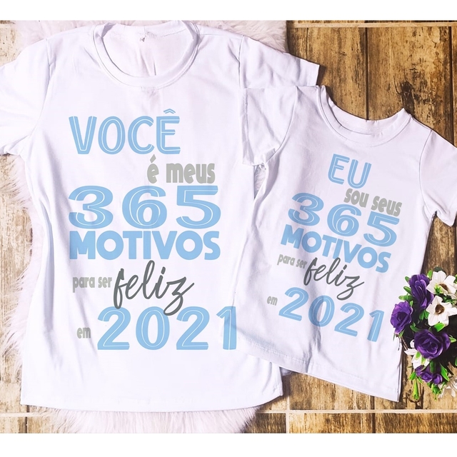 Camiseta Família Final de Ano - Monte seu Kit