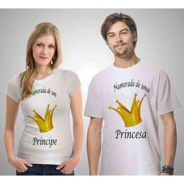 kit camisetas casal de namorados. king queen