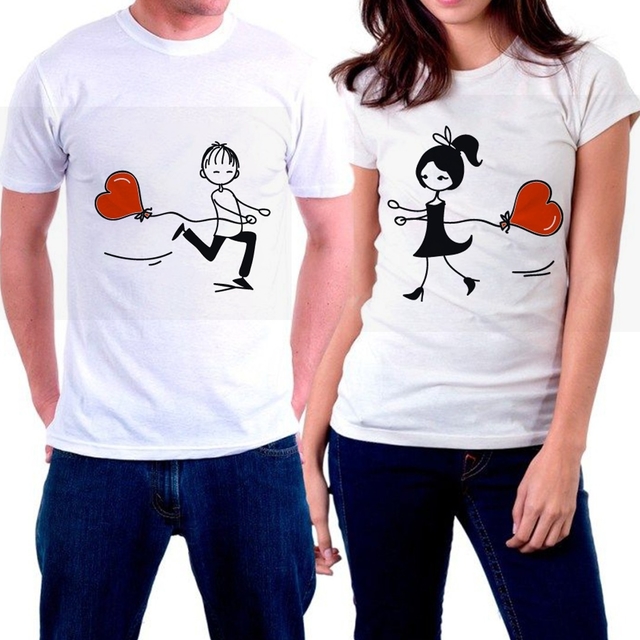 Camiseta Casal - Dia dos Namorados - Coração