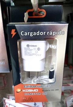 CARGADOR KOSMO IPHONE 2A (KS-18B) - comprar online