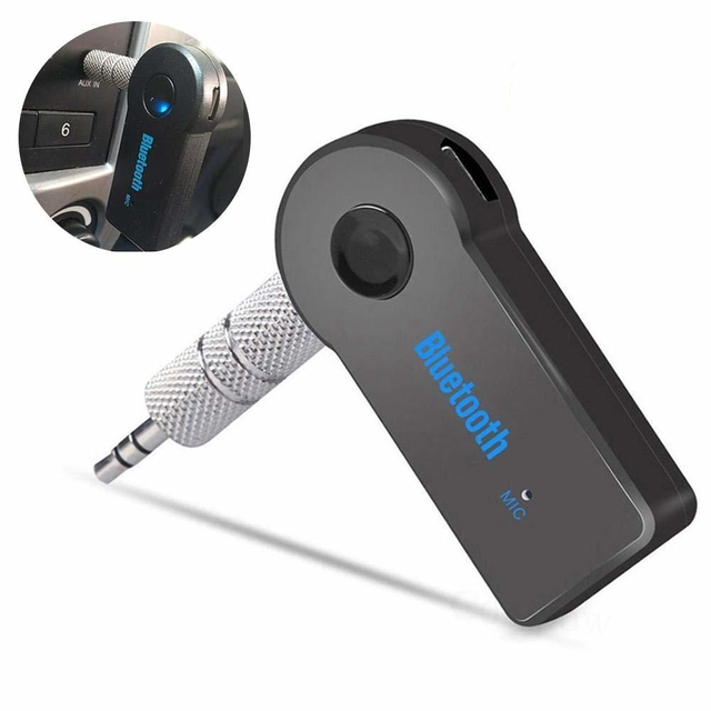 Receptor USB Bluetooth Audio para Estereo Entrada Auxiliar 3,5mm