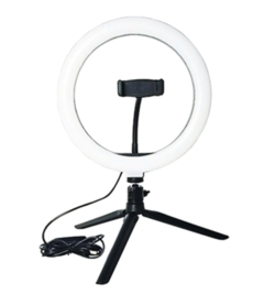 ARO DE LUZ LED PROFESIONAL 26CM CON PIE - comprar online