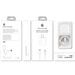 CARGADOR IPHONE 11/12 PRO MAX 20W + CABLE USB-C A LIGHTNING - comprar online