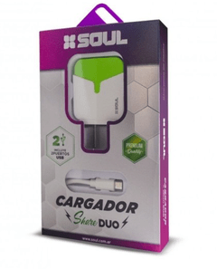 Cargador SOUL IPHONE 2.4 x 2 USB CVQ-USB2L - comprar online