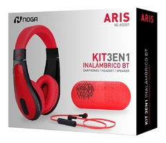 KIT NOGA 3 en 1 AURICULARES+PARLANTES NG-A310BT