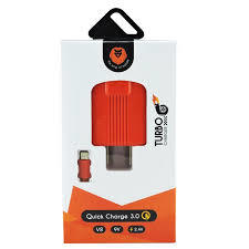 CARGADOR LION MICRO USB CARGA RAPIDA 3A