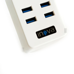 Zapatilla INOVA TM-04 - 4 USB + 3 Enchufes - comprar online