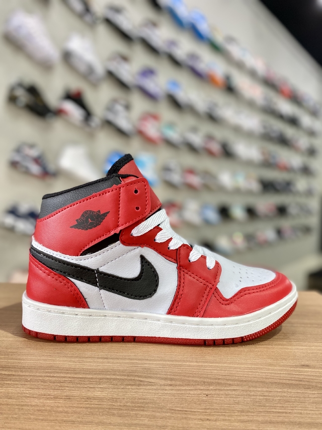 Nike Air Jordan 1 Vermelho INFANTIL - Tenis Mogi