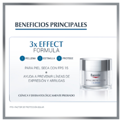 Eucerin Hyaluron Filler+3x Effect Crema de Dia Piel Seca FPS15+ 50ml - Farmacia Cuyo