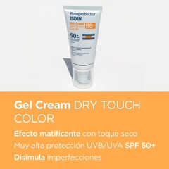 Isdin Fotoprotecor Dry Touch Color Gel Crema SPF50+ 50ml - comprar online