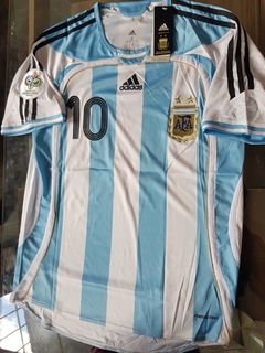 Camiseta adidas Retro Argentina Titular 2006 Riquelme #10 en internet