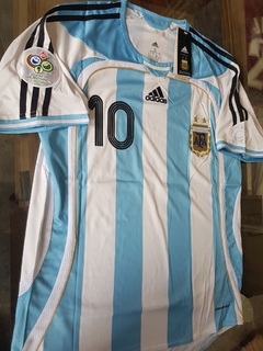 Camiseta adidas Retro Argentina Titular 2006 Riquelme #10 - Roda Indumentaria