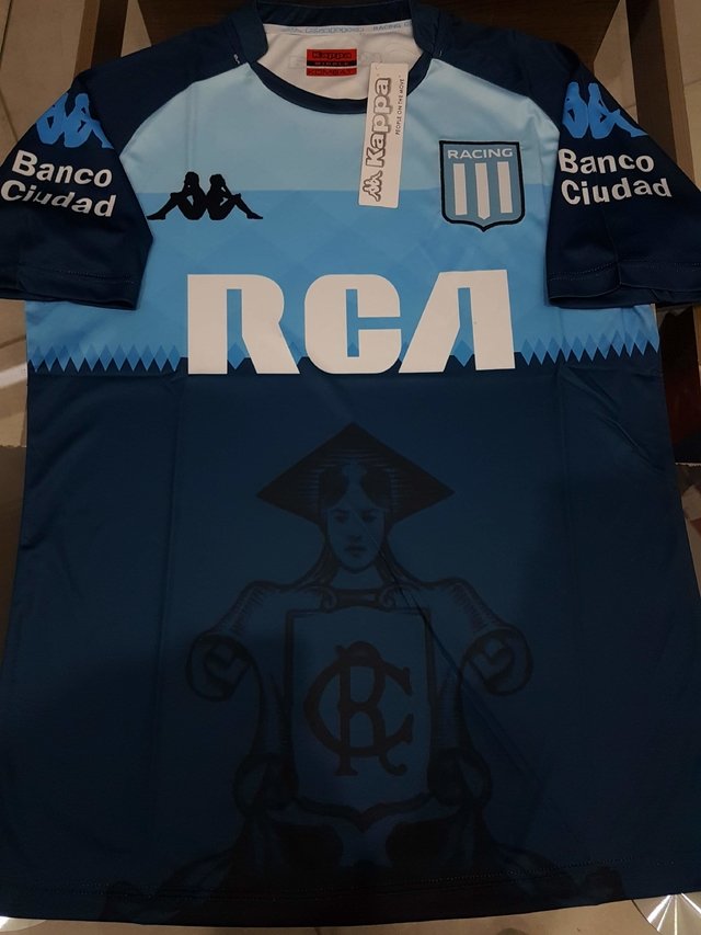 Camiseta Kappa Racing Club Suplente 2018 Azul