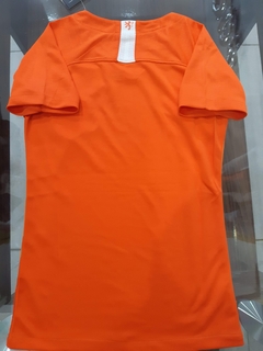 Camiseta Nike Holanda Mujer Naranja 2019 - Roda Indumentaria