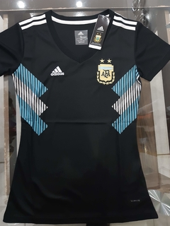 Camiseta adidas Argentina Mujer Negra 2018