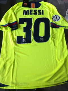 Camiseta Nike Barcelona Retro Suplente 2006 Fluor Messi #30