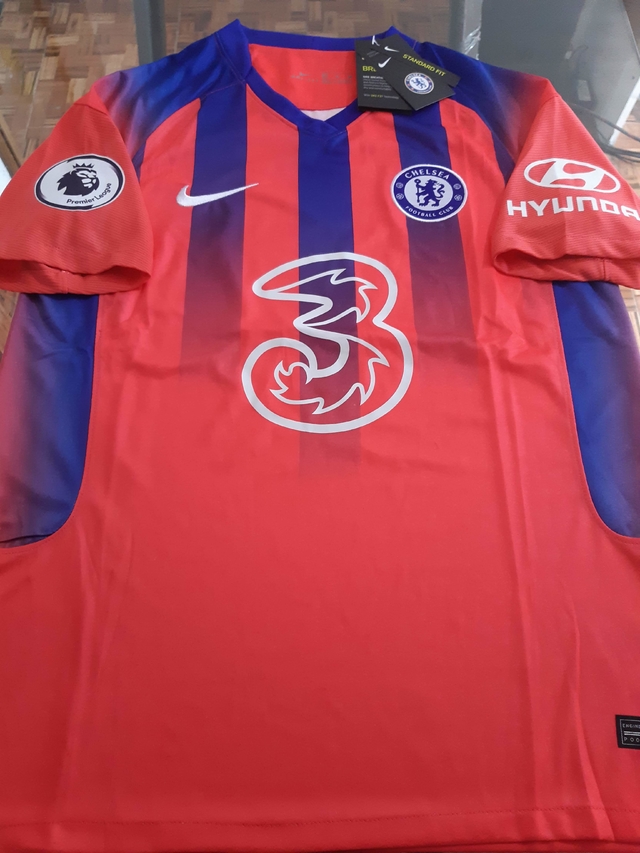 Camiseta Nike Chelsea Suplente Rosa 2020 2021 Parches Premier