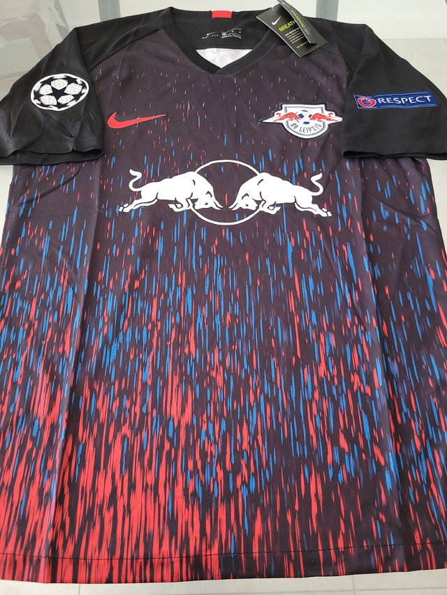Camiseta Nike RB Leipzig Suplente Negra 2020 2021