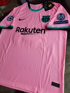 Camiseta Nike Retro Barcelona Rosa Messi #10 2020 2021 UCL en internet