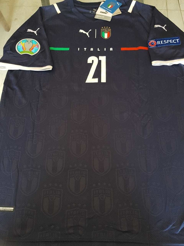 Camiseta Puma Italia Azul Arquero Donnarumma 21 2021 Parches Euro
