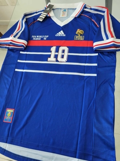 Camiseta Retro Francia titular 1998 Zidane #10 - comprar online