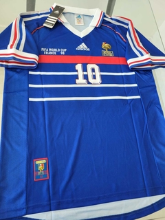 Camiseta Retro Francia titular 1998 Zidane #10 en internet