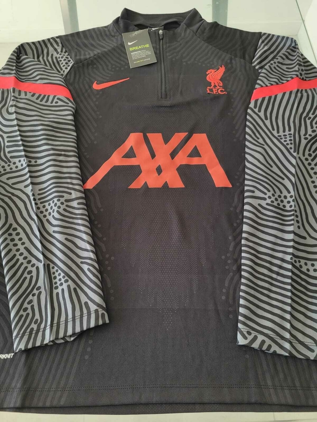 Buzo Nike Liverpool Negro Entrenamiento 2022 2023