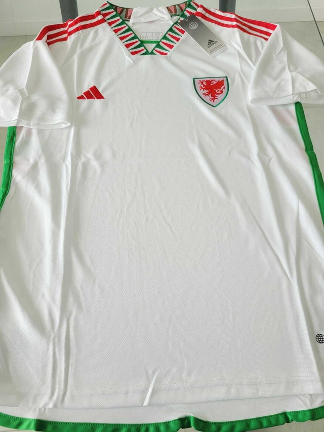 Camiseta Adidas Gales Blanca 2022 2023 Qatar