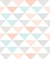 Papel de Parede Triângulos laranja e verde - loja online